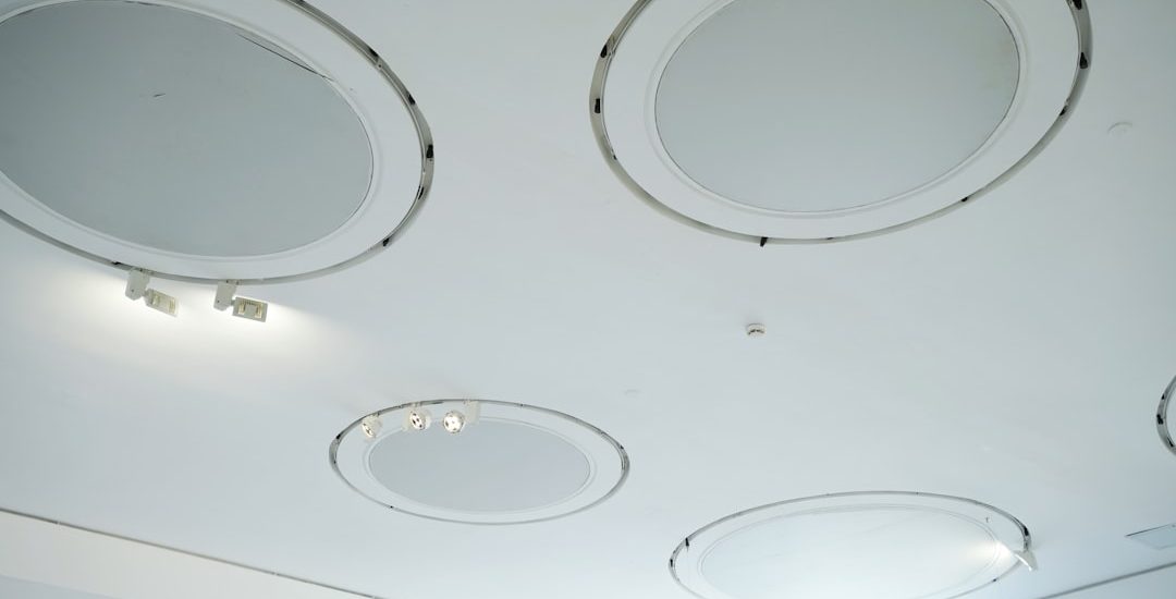 Photo Frosted glass ceiling light fixture