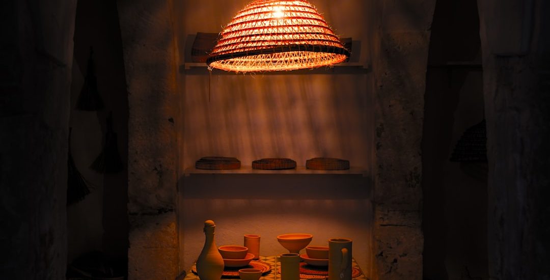 Photo jute pendant light