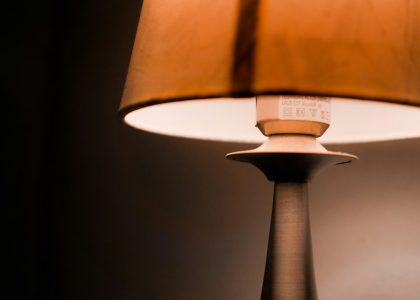 Photo USB charging portable lamp aged bronze